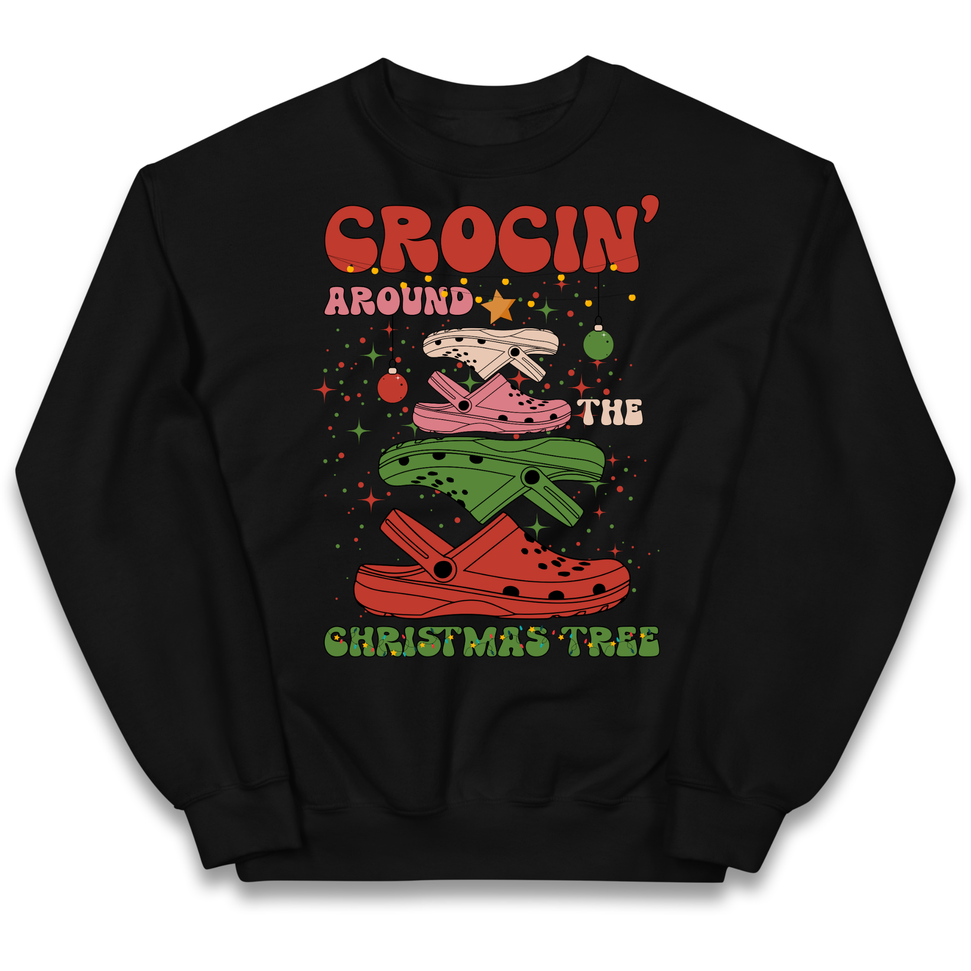 Crockin Around the Christmas Tree Christmas kids sweatshirt