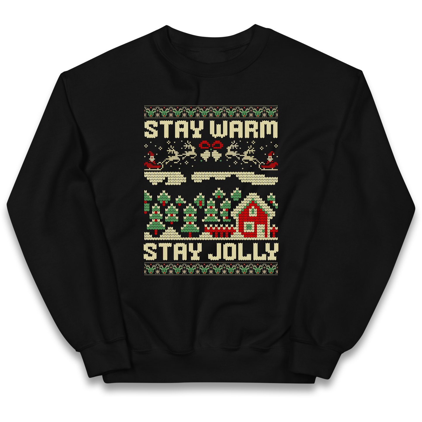 Stay Warm Stay Jolly Christmas kids sweatshirt
