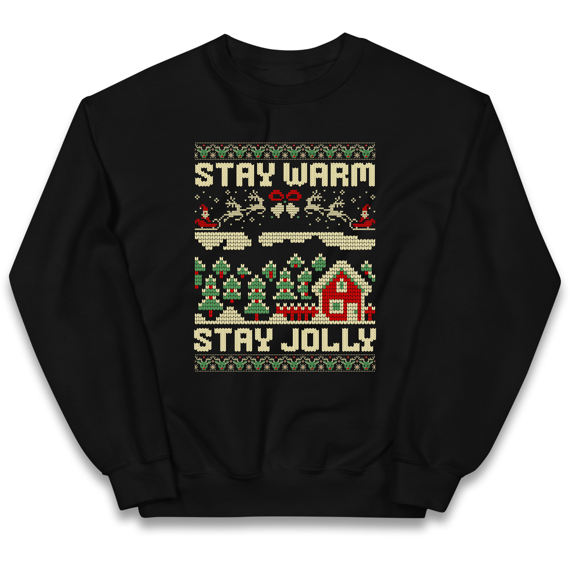 Stay Warm Stay Jolly Christmas kids sweatshirt