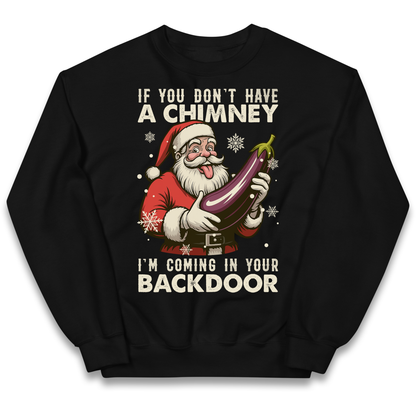 Santa Back Door Kids Sweatshirt