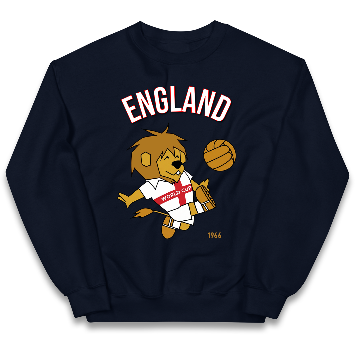 England World Cup Willie 1966 Football Kids Sweatshirt