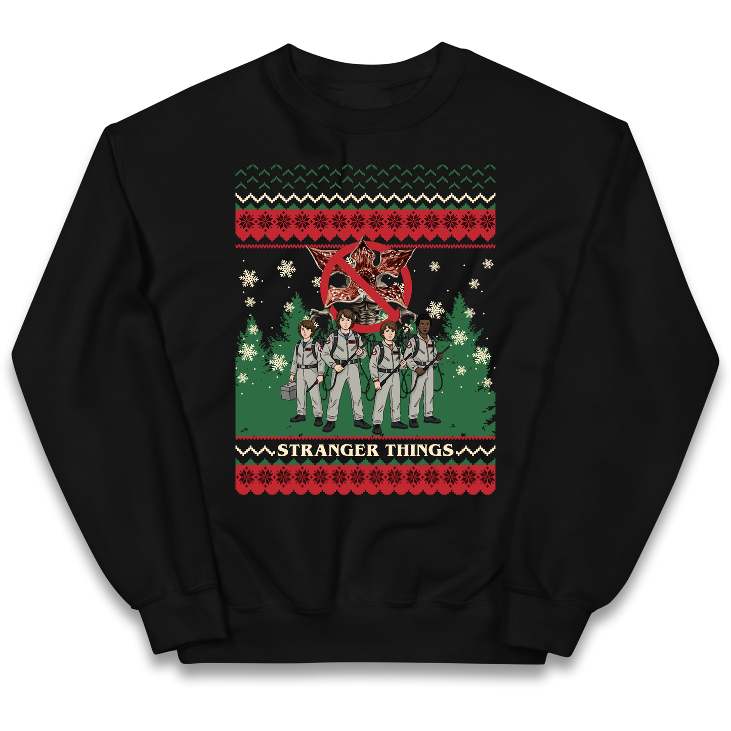 Stranger Things Demogorgon Christmas Kids Jumper