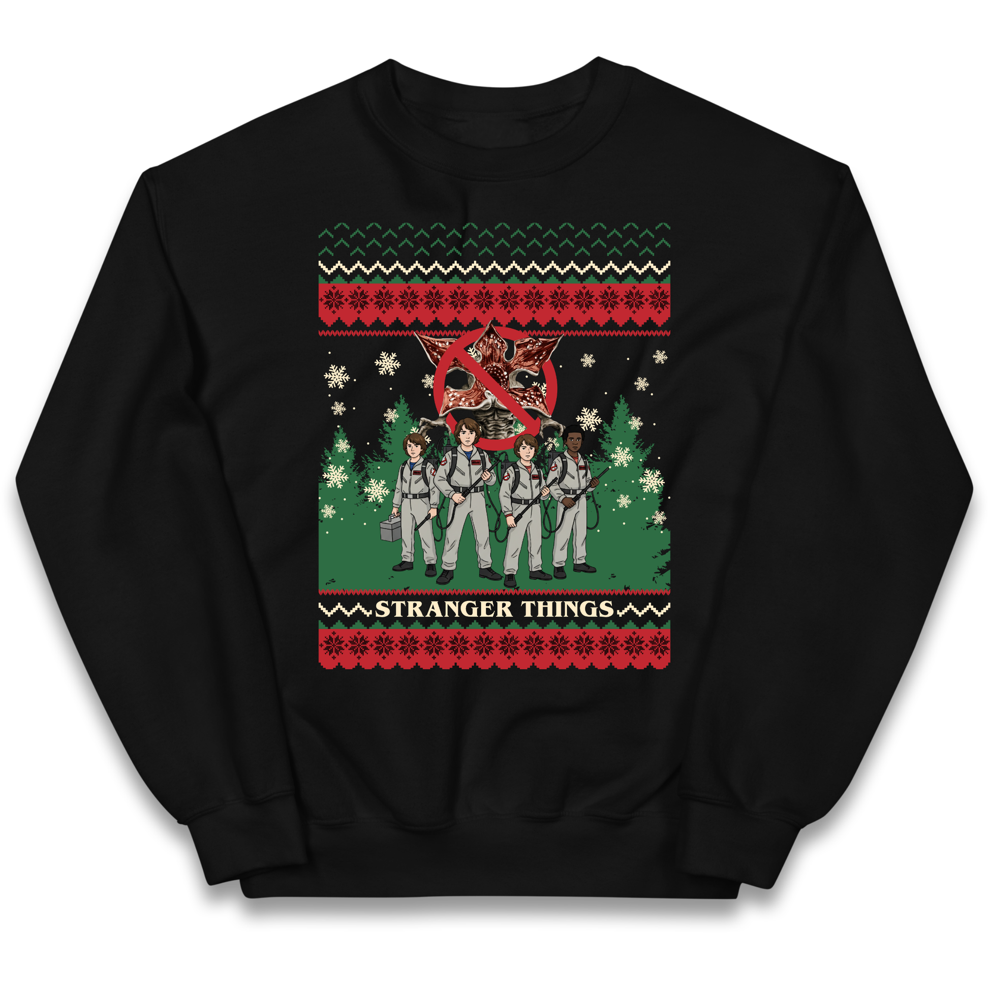 Stranger Things Demogorgon Christmas Kids Jumper