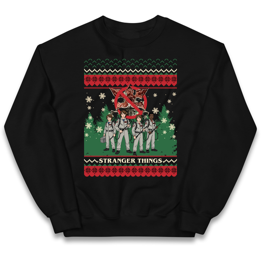 Stranger Things Demogorgon Christmas Kids Jumper