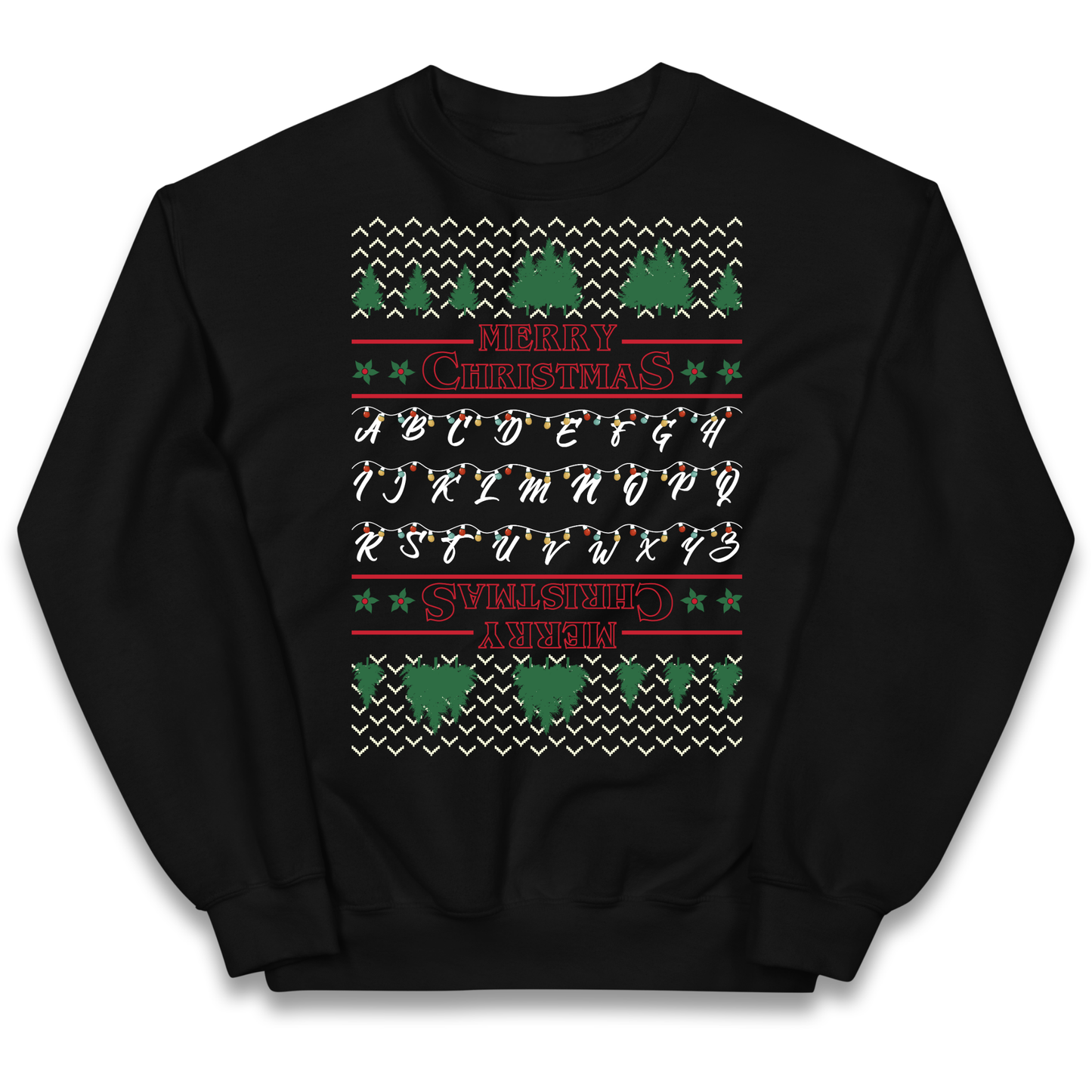 stranger things christmas jumper Kids Jumper