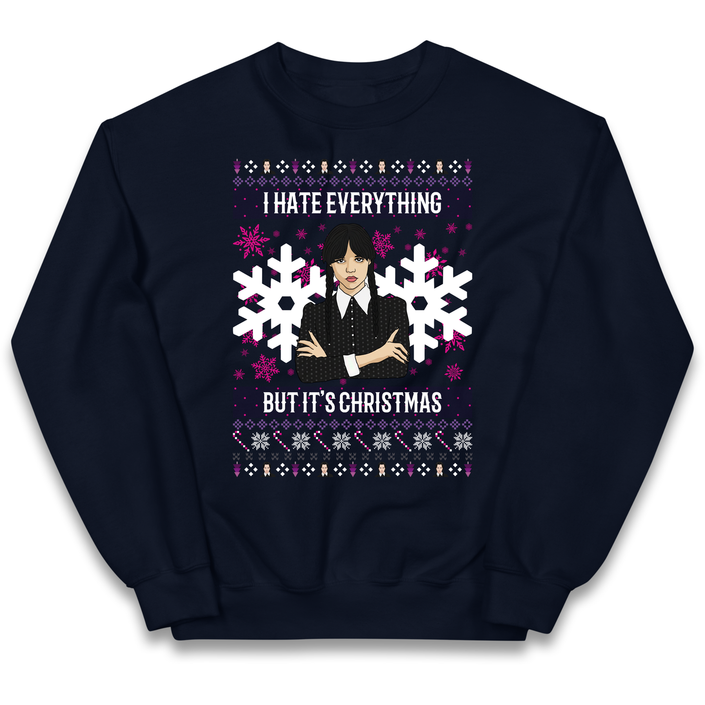 Wednesday addams Christmas Kids Jumper
