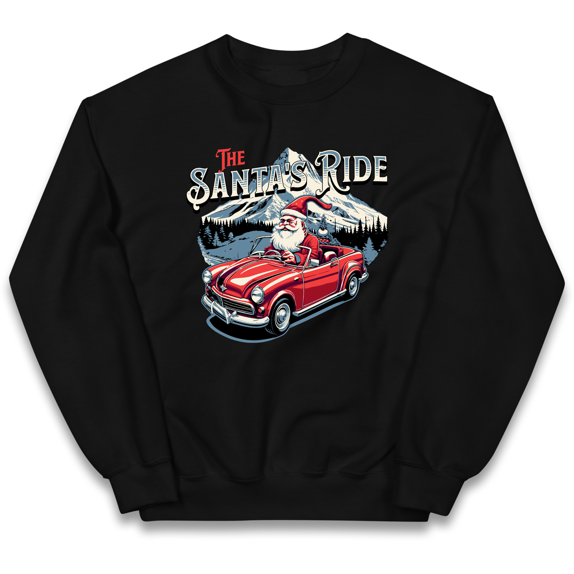 The Santas Ride Christmas kids sweatshirt