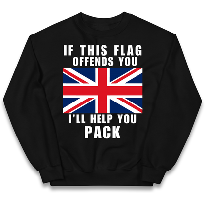 If This Flag Offends You I Will Help You Pack kids sweatshirt
