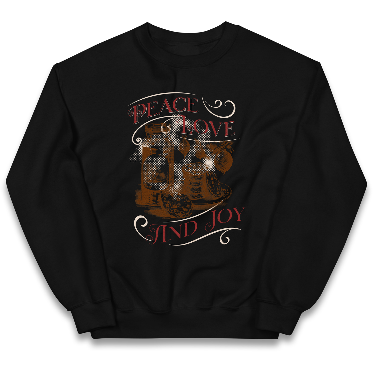 Peace Love And Joy Christmas kids sweatshirt