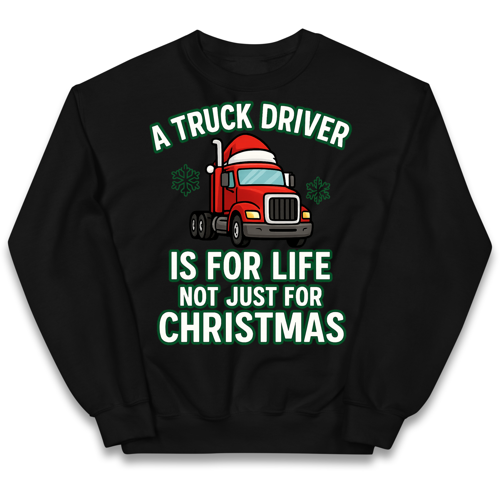 Truck Driver Christmas Kids Jumper