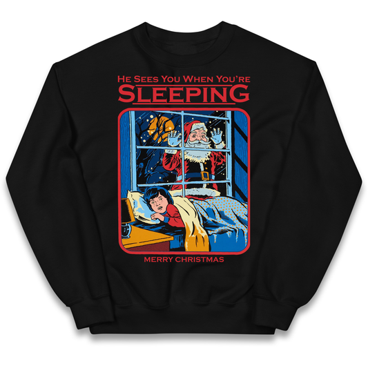 Creepy Santa Claus Christmas kids sweatshirt