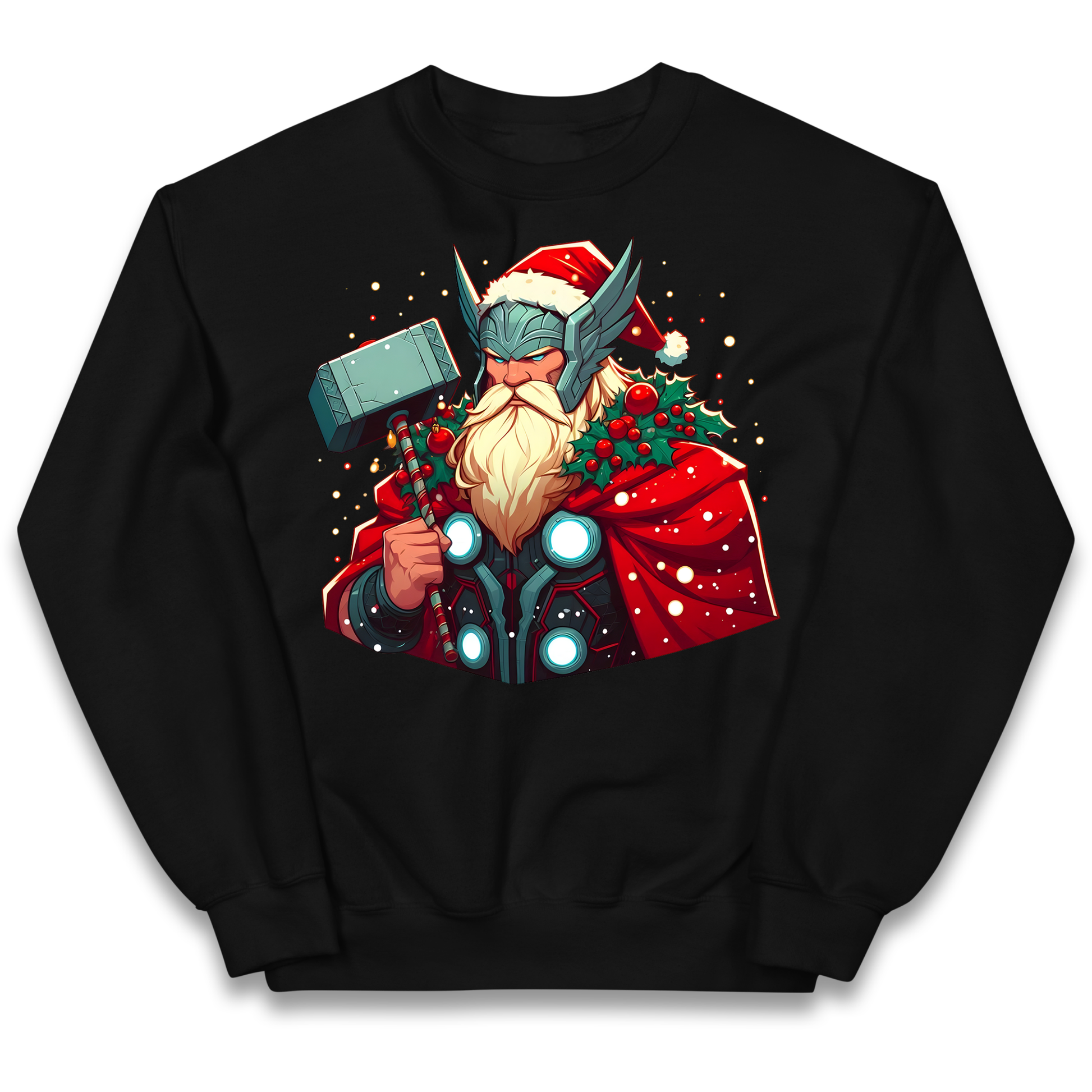 Viking Thor Santa kids sweatshirt