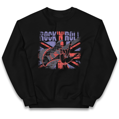 Rock N Roll Union Jack kids sweatshirt