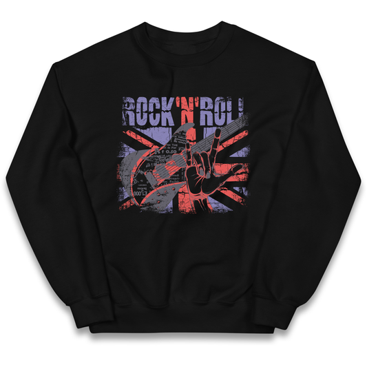 Rock N Roll Union Jack kids sweatshirt