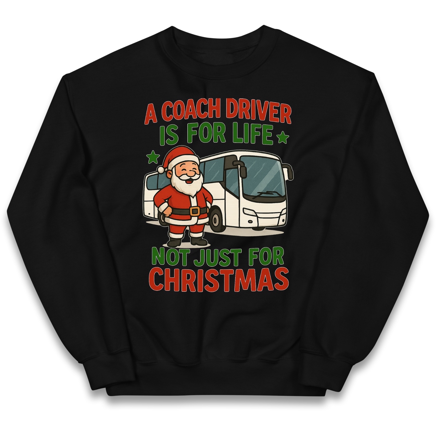 Coach Driver Christmas Kids Jumper