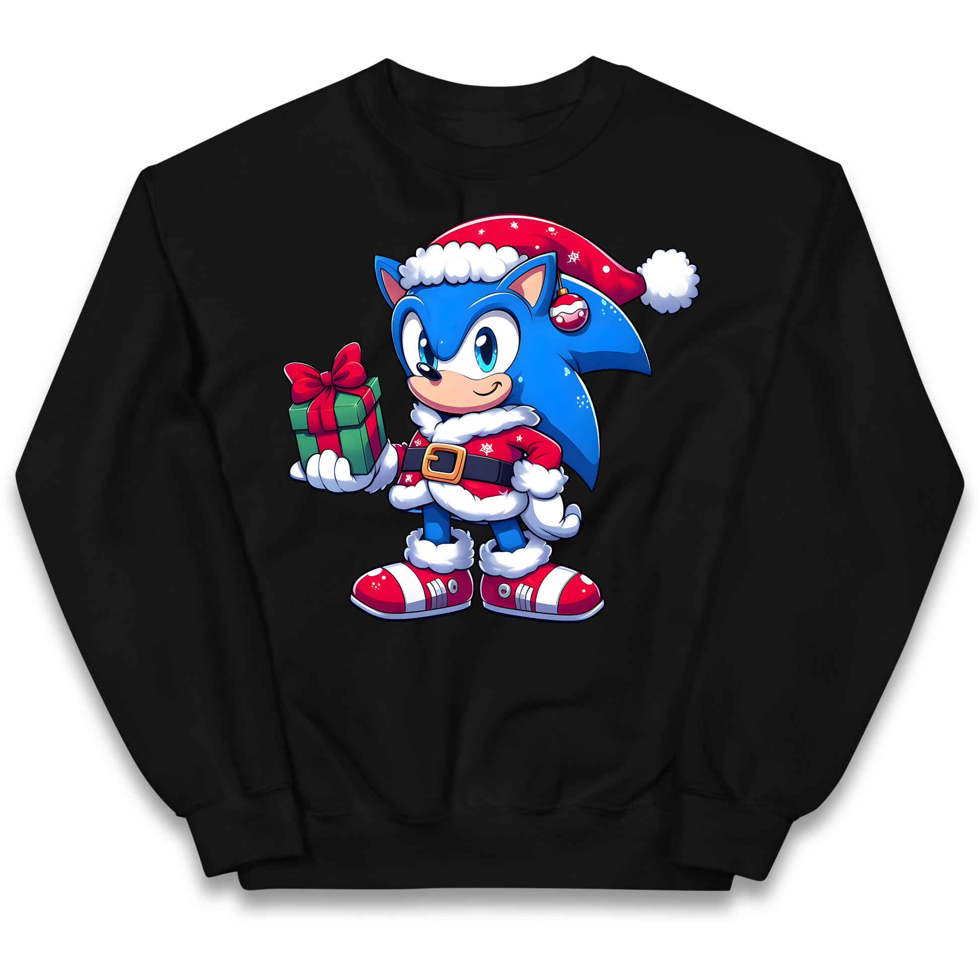 Sonic The Hedgehog Santa kids sweatshirt