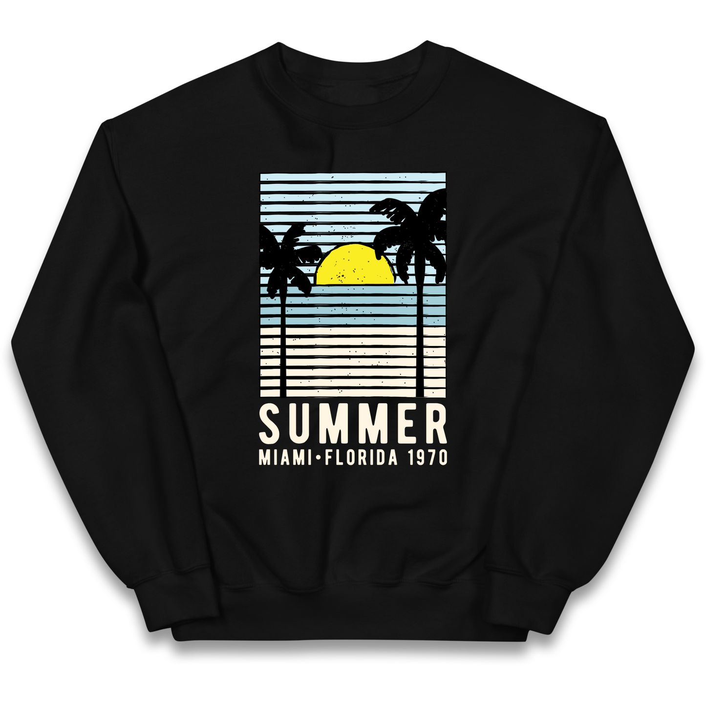 Summer Miami Florida 1970 kids sweatshirt