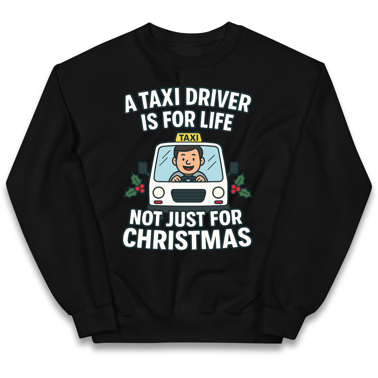 Taxi Driver Christmas Kids Jumper