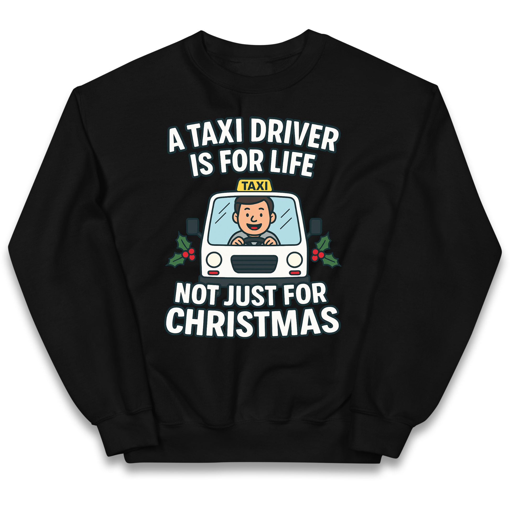 Taxi Driver Christmas Kids Jumper