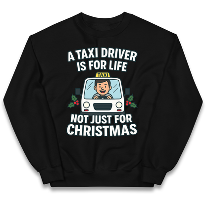 Taxi Driver Christmas Kids Jumper