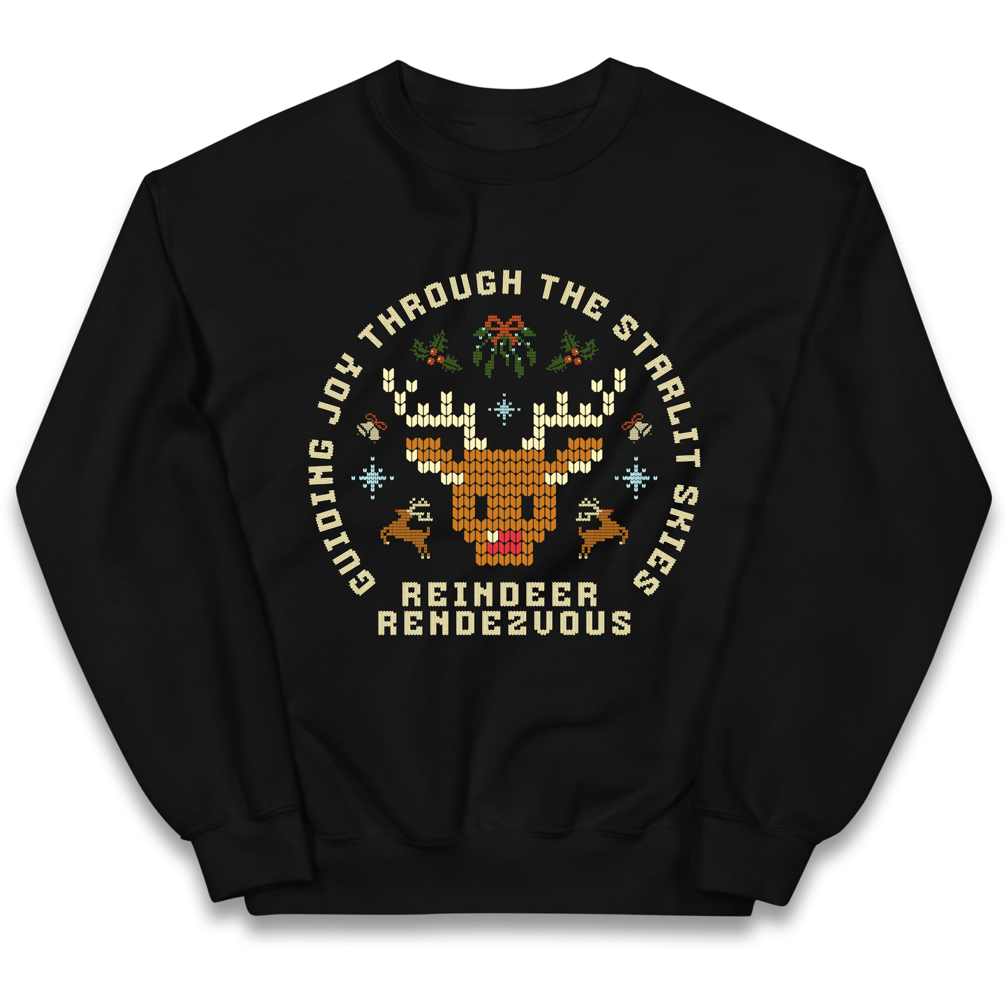 Reindeer Rendezvous Christmas kids sweatshirt