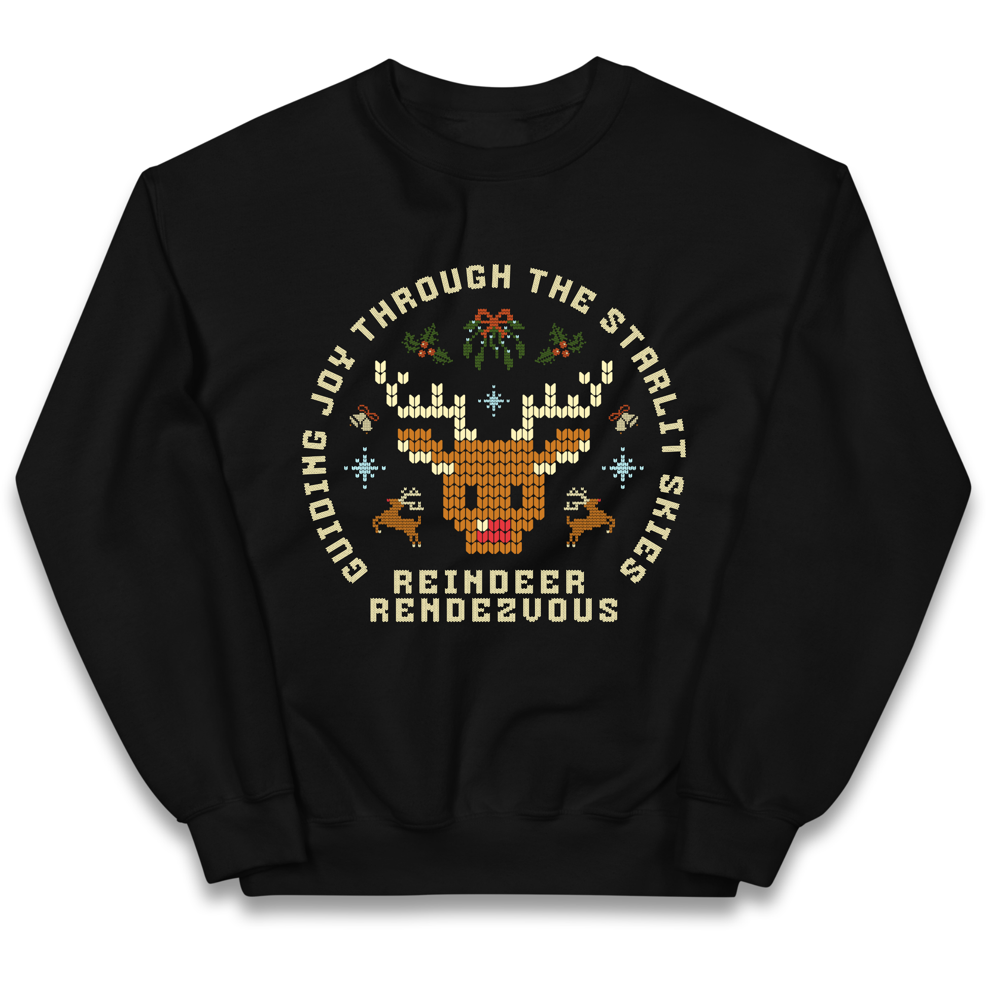 Reindeer Rendezvous Christmas kids sweatshirt