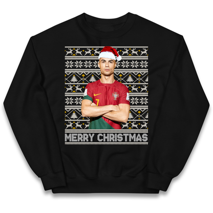 Merry Christmas Ronaldo kids sweatshirt