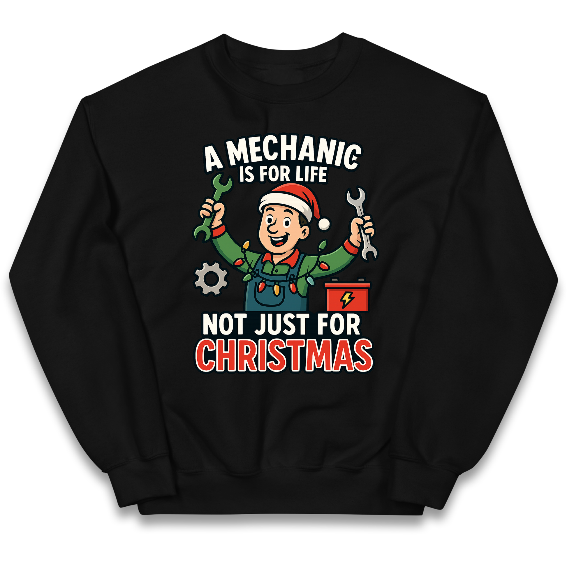 Mechanic Christmas Kids Jumper