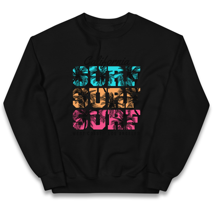 California Surf Surf Surf kids sweatshirt