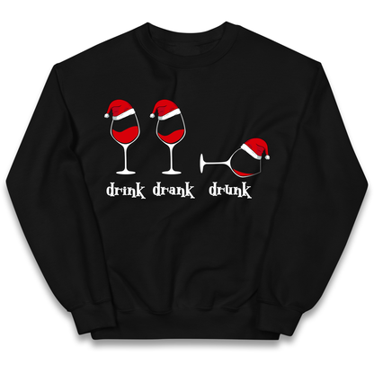 Drink Drank Drunk Kids Sweatshirt