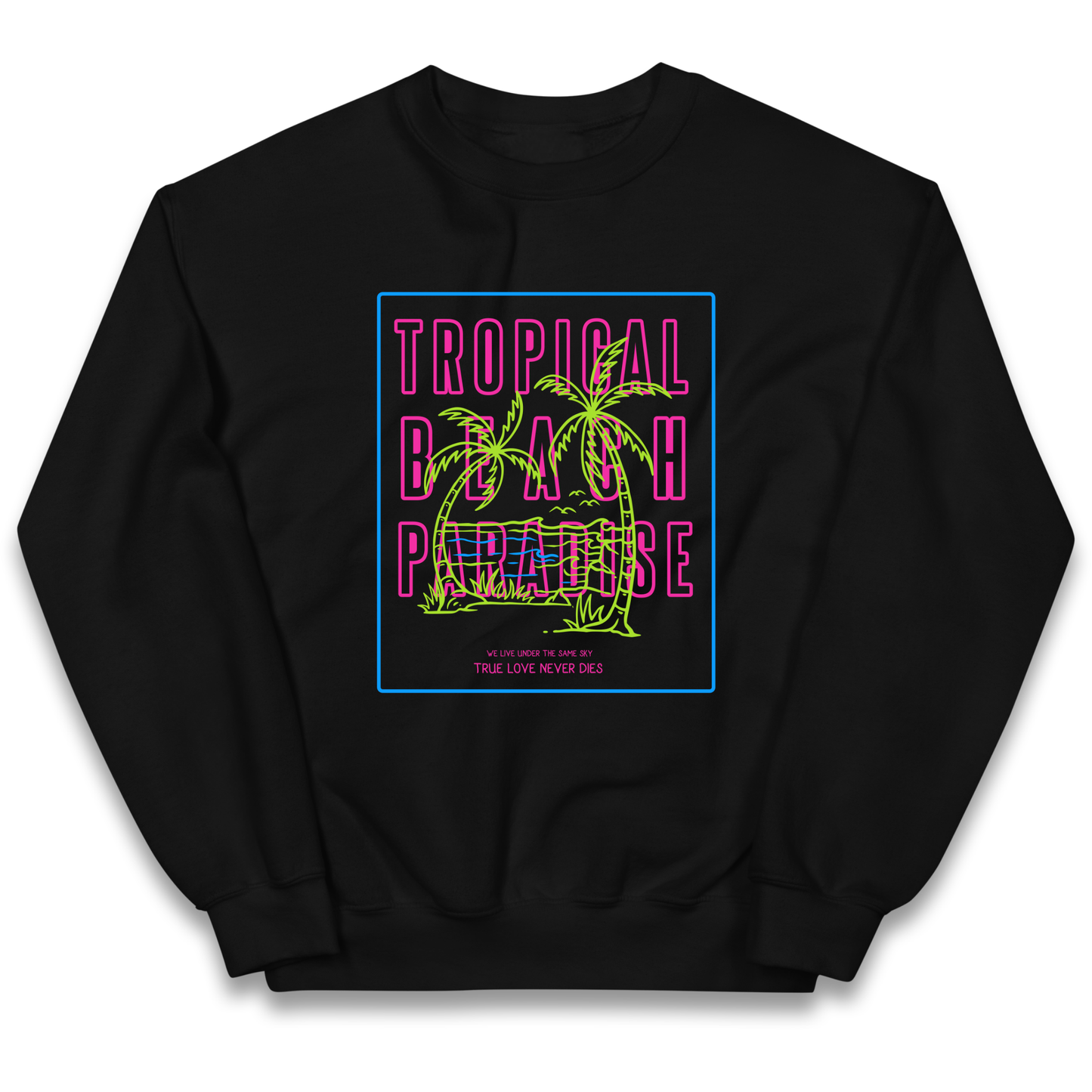 Tropical Beach Paradise kids sweatshirt