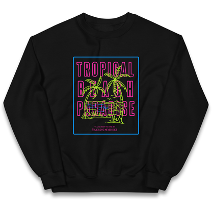 Tropical Beach Paradise kids sweatshirt