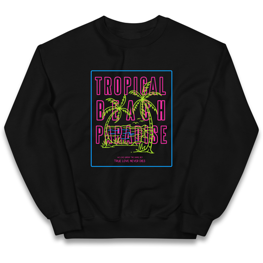 Tropical Beach Paradise kids sweatshirt