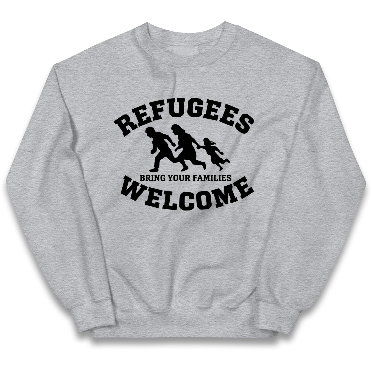 Welcome Refugees kids sweatshirt