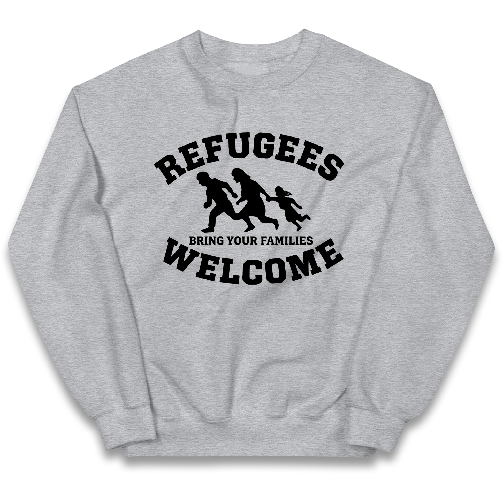 Welcome Refugees kids sweatshirt
