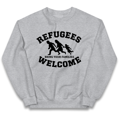 Welcome Refugees kids sweatshirt