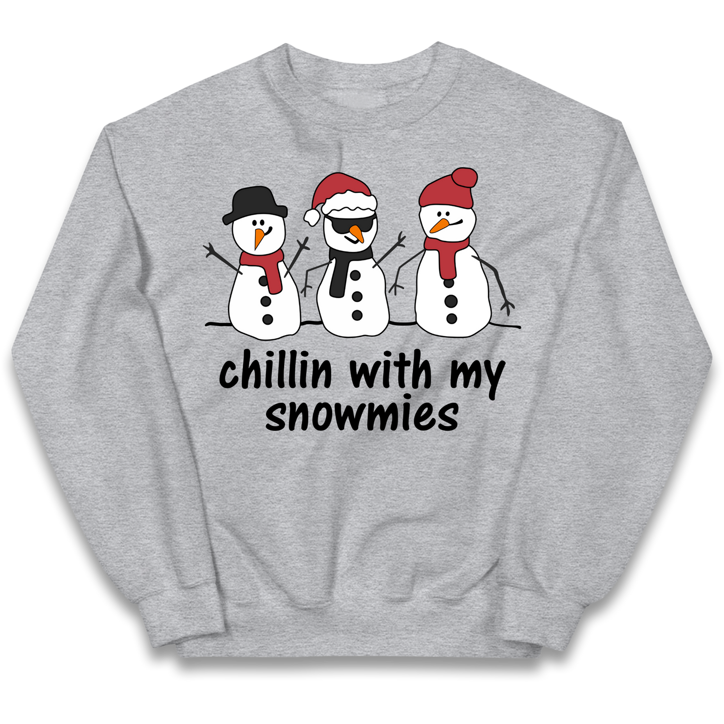 Chillin With My Snowmies kids sweatshirt
