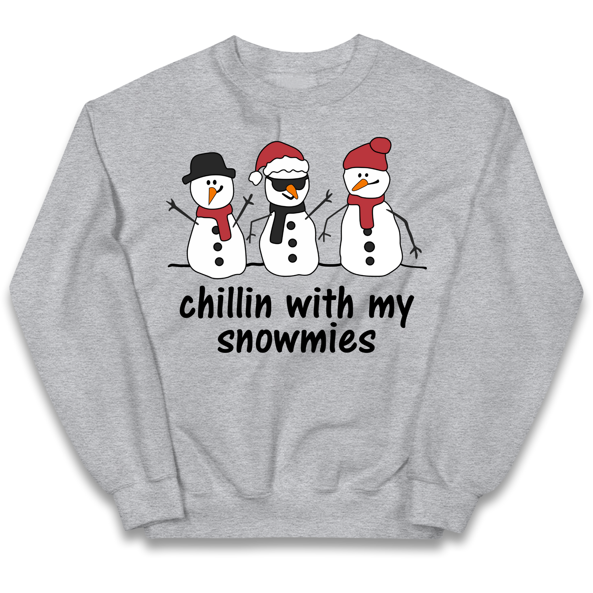Chillin With My Snowmies kids sweatshirt