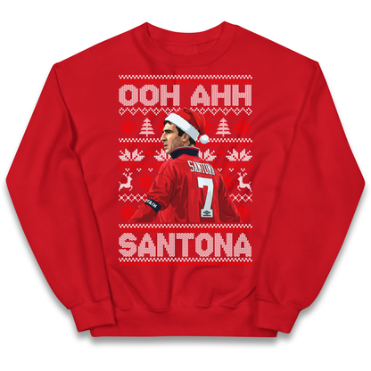M'nchester United Christmas Kids Jumper