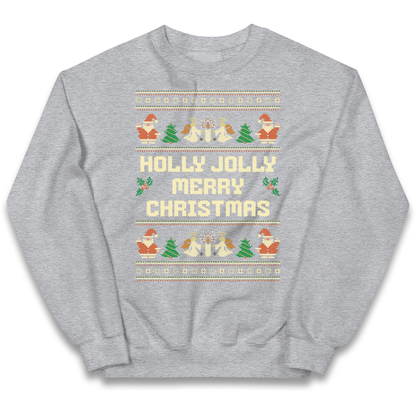 Holly Jolly Merry Christmas kids sweatshirt