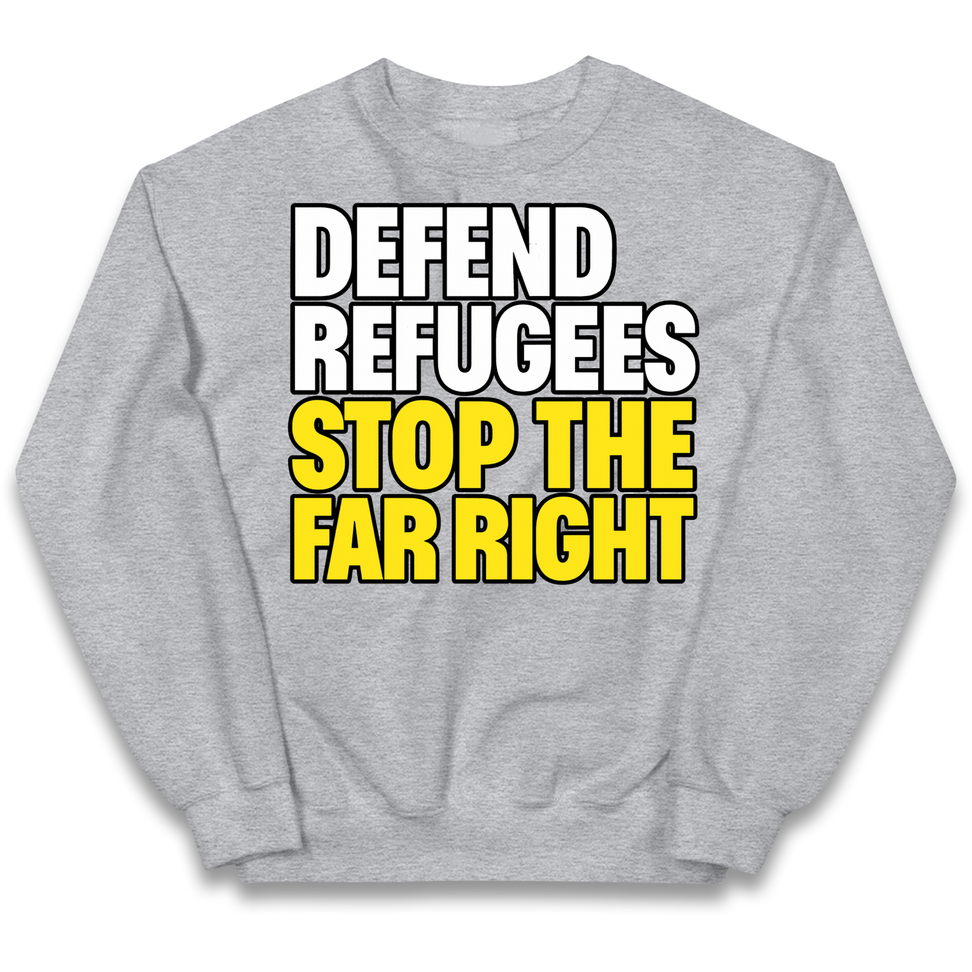 Defend Refugees Stop The Far Right kids sweatshirt
