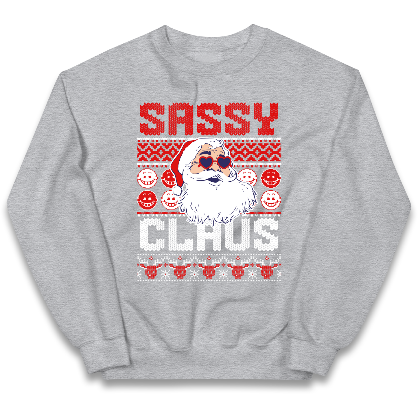 Sassy Claus Santa Christmas kids sweatshirt