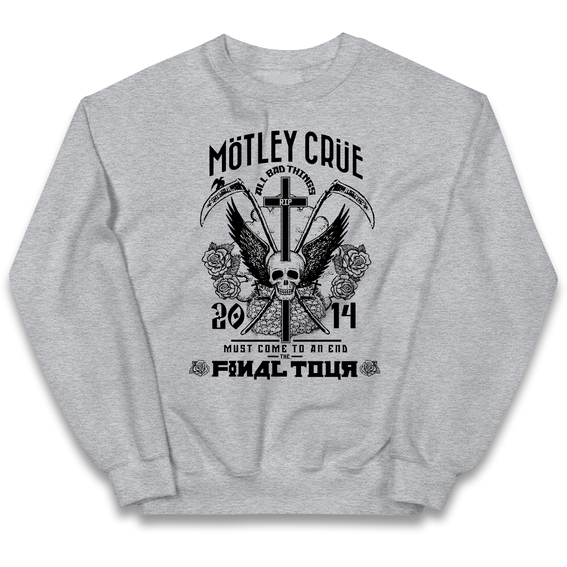 Motley Crue All Bad Things kids sweatshirt