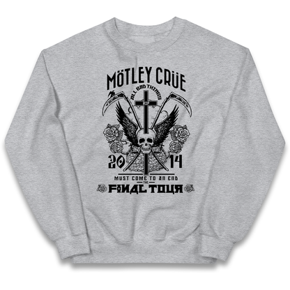 Motley Crue All Bad Things kids sweatshirt
