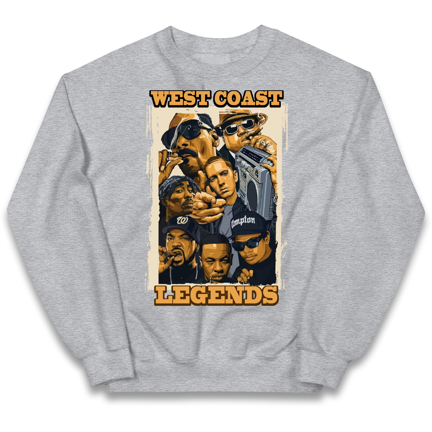 West Coast Legends Rappers kids sweatshirt
