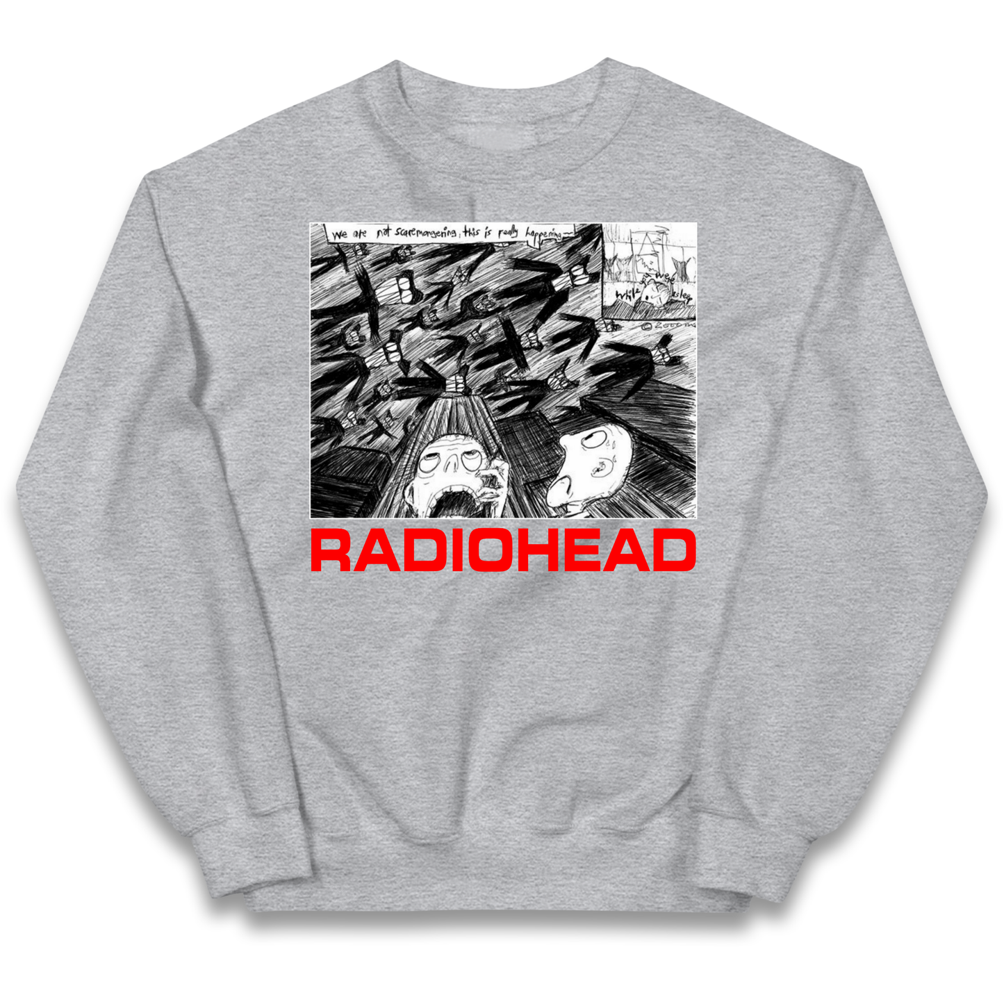 Radiohead We Are Not Screaming kids sweatshirt