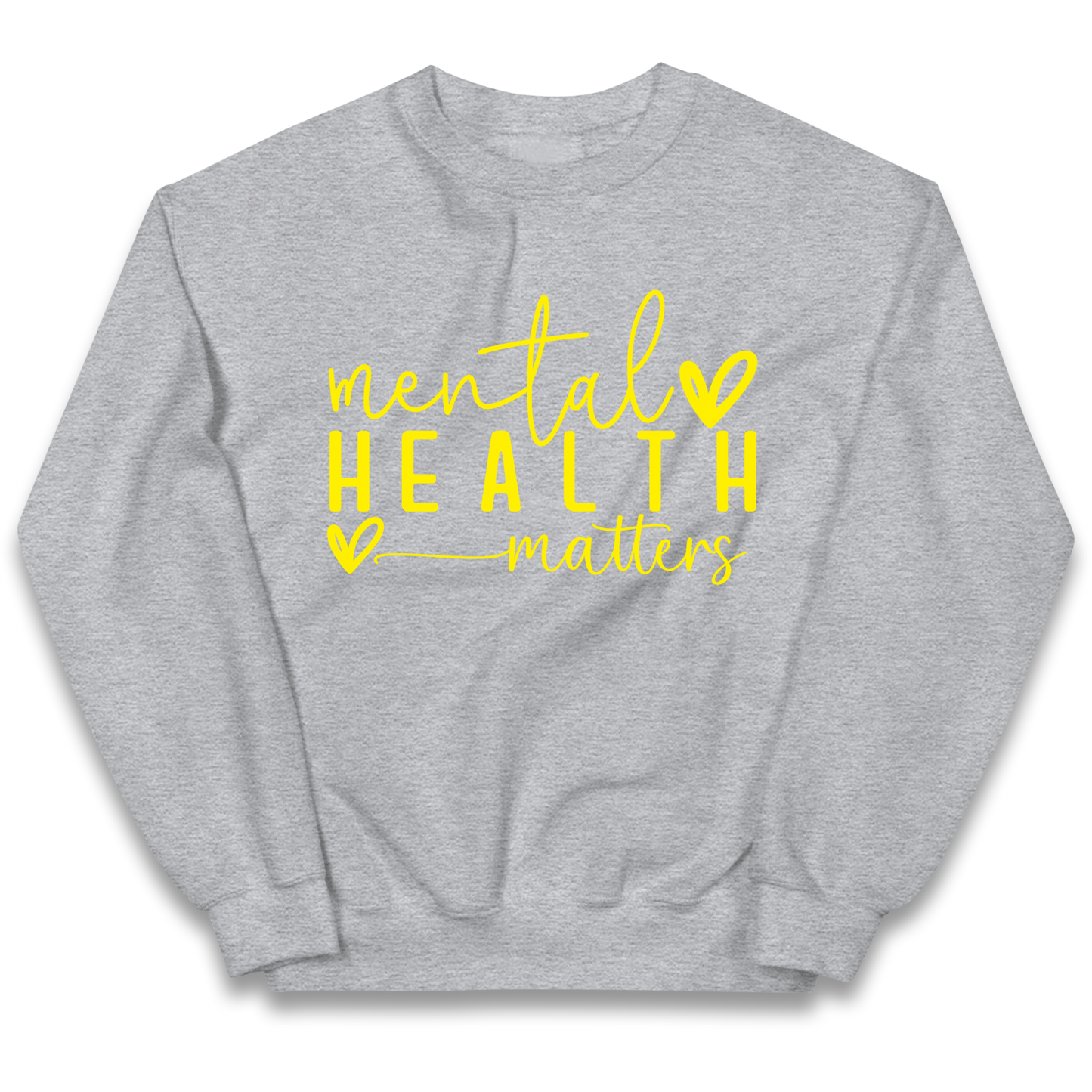 Yellow Mental Health kids sweatshirt
