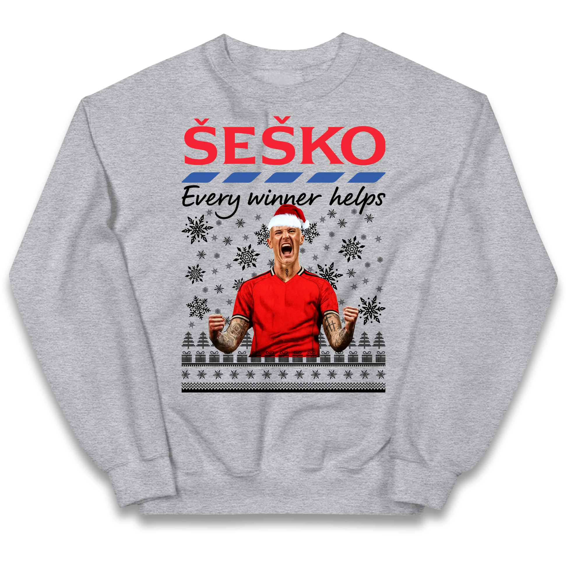 Benjamin Sesko Christmas Kids Sweatshirt