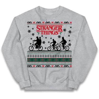 Stranger Things Christmas kids sweatshirt