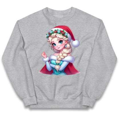 Elsa Frozen Santa kids sweatshirt